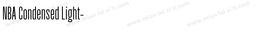 NBA Condensed Light字体转换